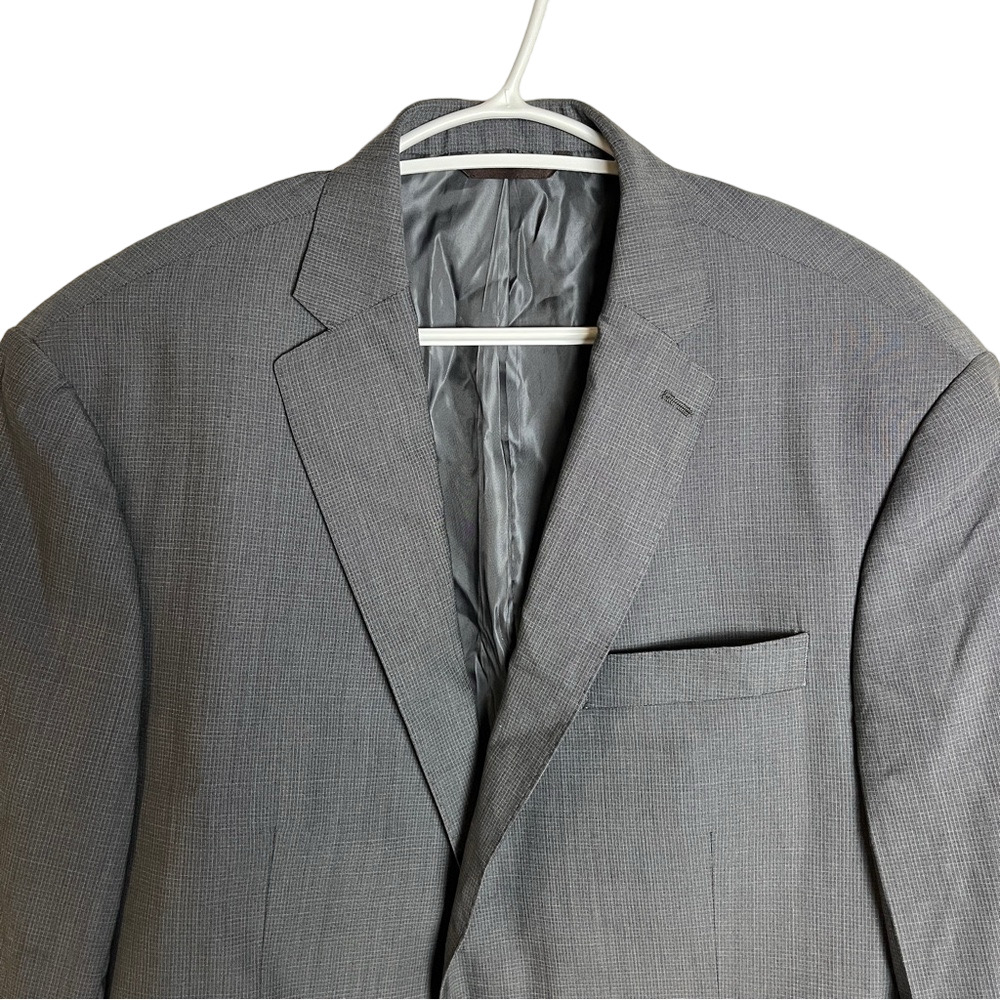 Michael Kors Gray Wool Sport Coat Size 40R Two Button Classic Business Office